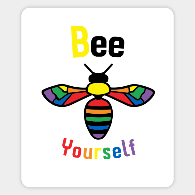 Bee Yourself Sticker by My Tribe Apparel